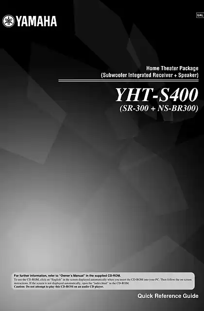 yamaha雅马哈YHT-S400 Quick Reference Guide